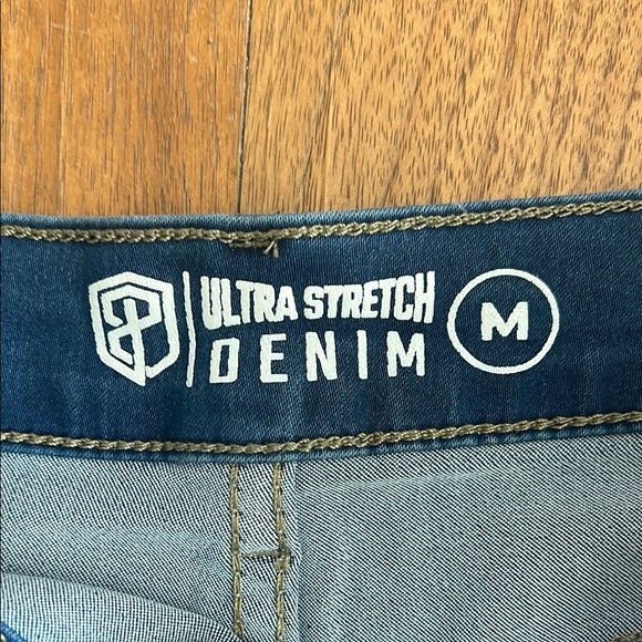 Women's Blue Denim Shorts - Picture 3 of 5